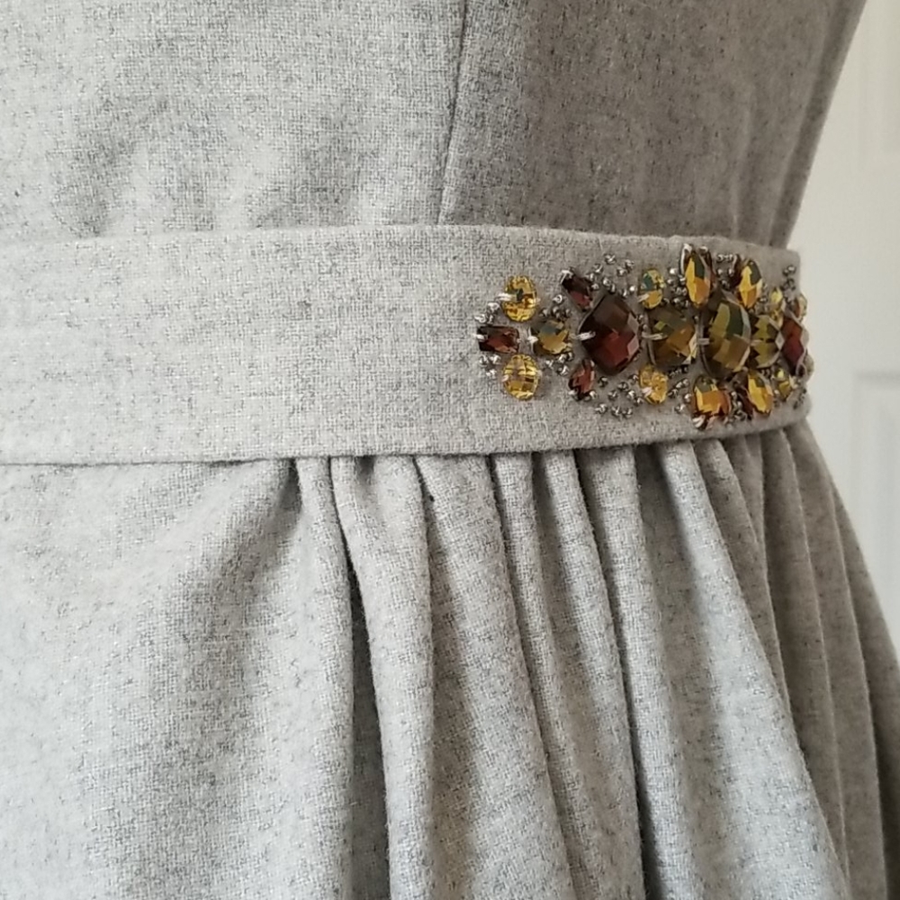 Banana Republic Strapless Dress w/Rhinestone Sz 6 - Picture 6 of 7